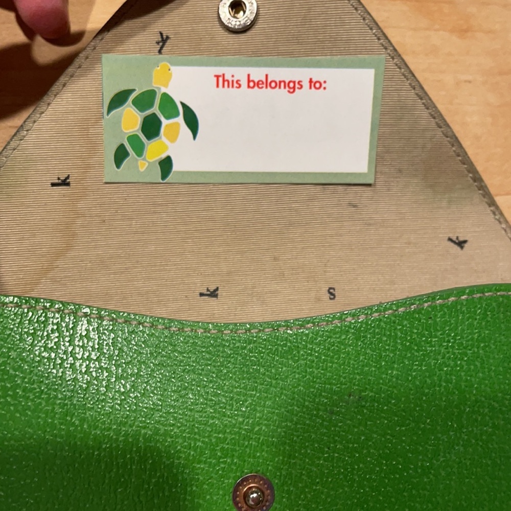 Kate spade Kelly Golf Green leather eyeglass case - Picture 4 of 7